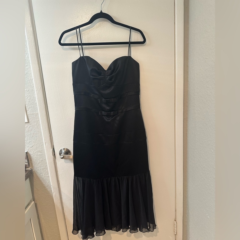 Chic Black Strapless Dress